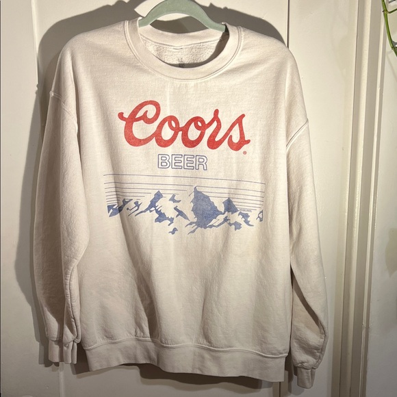Coors Other - Coors Beer Graphic Crewneck Sweater - Cream
